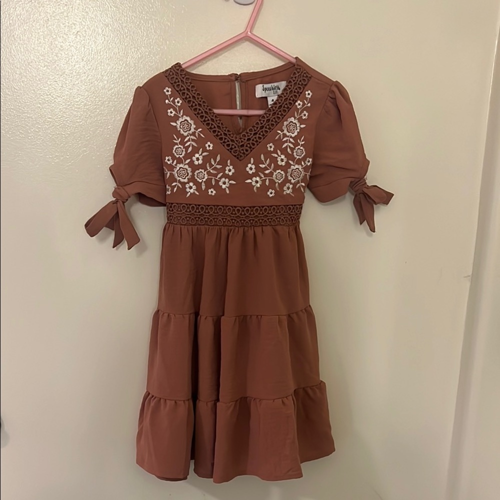 Hannah Brown Ruffled Tiered Sundress with Puff Sleeves